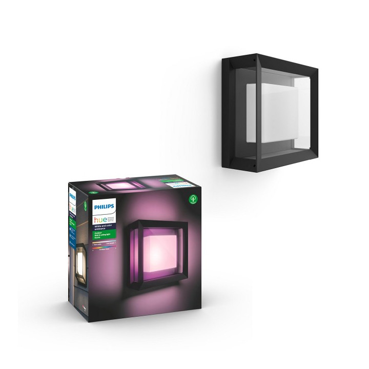 Philips Hue Econic RGBW kvadrātveida sienas lampa