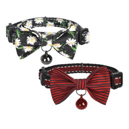 Kaulapantasarja Dogness kissoille 2 kpl (Disy Black/Waterproof Red)