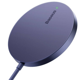 Magnētiskais bezvadu lādētājs Baseus Simple Mini3 15 W (putekļains violets)