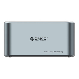 Orico dokstacija 2,5"/3,5" HDD/SSD, 5Gbps, USB-C uz USB-C/A ar klonēšanas funkciju (melns)