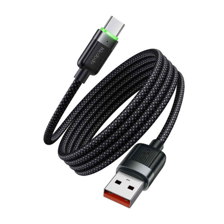 Mcdodo CA-5650 USB-A–USB-C kabelis, 6A, paštinums, 1,2 m
