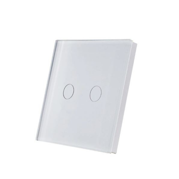 Беспроводной сенсорный переключатель SmartWise TEREM2W Bluetooth (eWeLink-Remote), белый, 2 кнопки