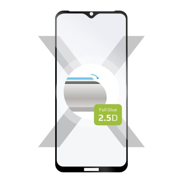 Fikseeritud täiskaas 2.5D kuni Xiaomi Redmi 9A/9A 2022/9C/9C NFC, czarny