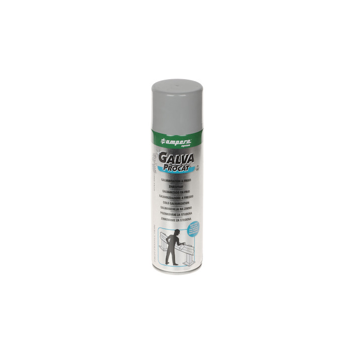 ŠALTO GALVANIZAVIMO PURŠKAMAS GALVA-PROCAT SPRAY 500 ml SUPER GLOSS AMPERE