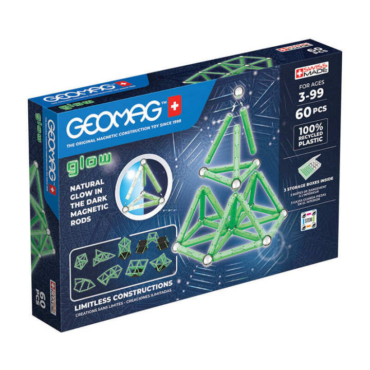 Kvēlojoši pārstrādāti magnētiskie bloki 60 gab. GEOMAG GEO-338