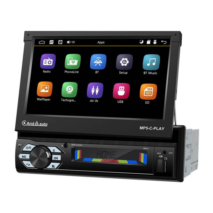 Automašīnas monitors 7" Podofo A3012 Carplay&Android Auto,