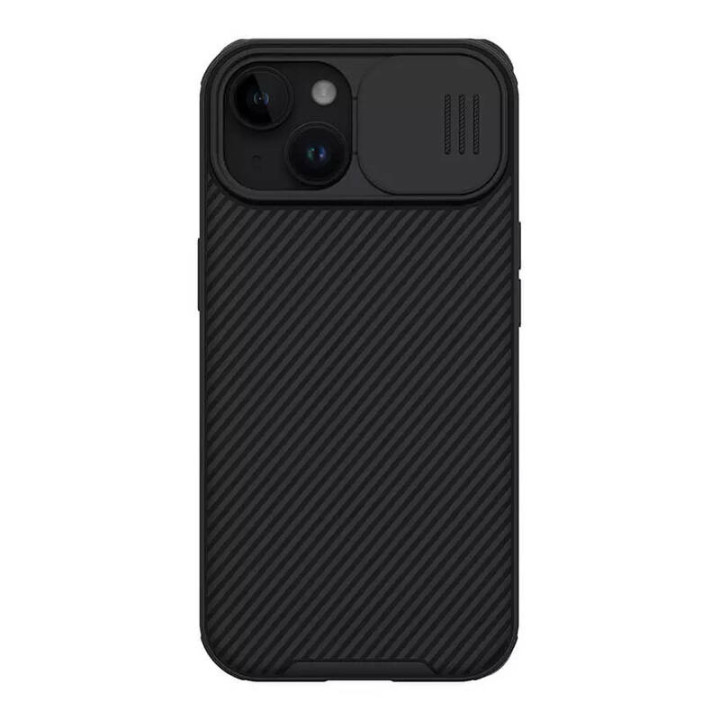 Nillkin CamShield Pro ümbris iPhone 15 jaoks (must)
