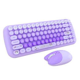 MOFII Candy jauns 2,4 G bezvadu tastatūras un peles komplekts (violeta)