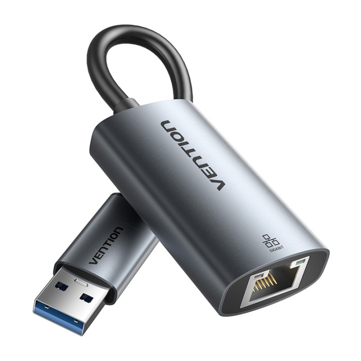 Adapter Vention USB-A + USB-C kuni Gigabit Ethernet 0,15 m