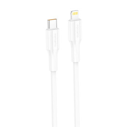 Foneng XS01 PD27W USB-C prie Lightning kabelis, 1m (baltas)
