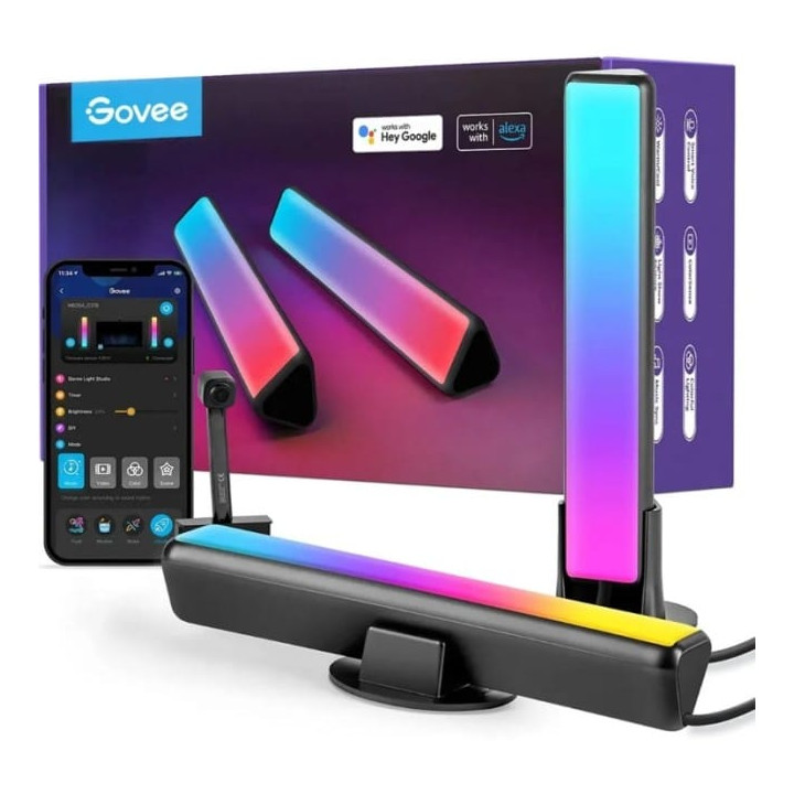 Govee H6054 Flow Pro televizorius | Lempos LED | RGBICWW, „Wi-Fi“, „Alexa“, „Google“.