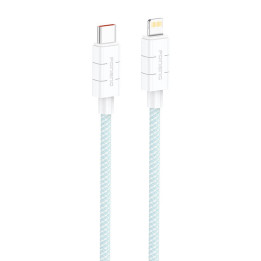Foneng XS02 PD27W USB-C prie Lightning kabelis, 1,2 m (mėlynas)