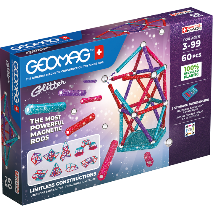 Блестящие переработанные 60 предметов GEOMAG GEO-536