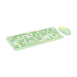 MOFII 666 2.4G bezvadu tastatūra + peles komplekts (zaļa)