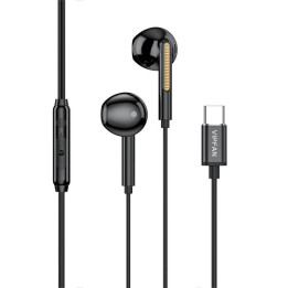 Juhtmega kõrvasisesed kõrvaklapid VFAN M11, USB-C (must)