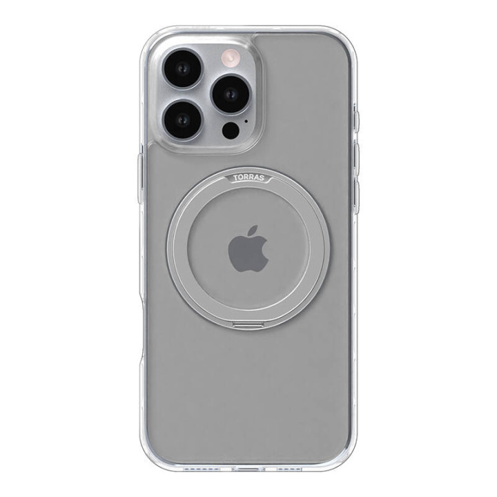 Torras Ostand Pro futrālis iPhone 16 Pro (caurspīdīgs)