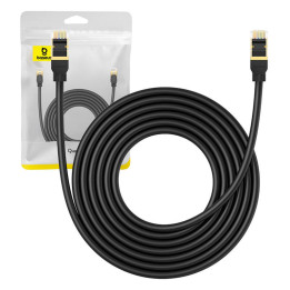 Verkkokaapeli Cat.8 Baseus Ethernet RJ45, 40Gbps, 5m (musta)