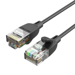 Tīkla kabelis UTP CAT6A Vention IBIBH RJ45 Ethernet 10Gbps 2m Black Slim Type
