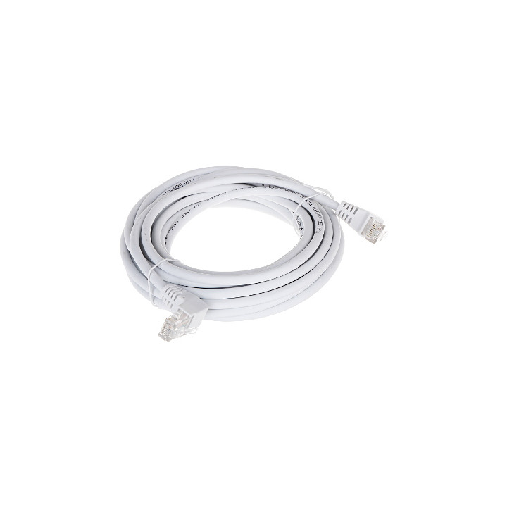 RJ45/5.0-KK/W Balts RJ45 savienojuma kabelis 5m - Ethernet tīkla kabelis