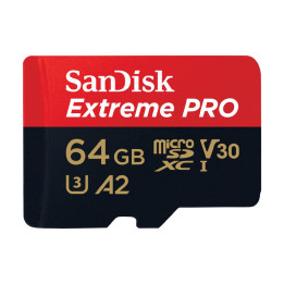 Atminties kortelė SANDISK EXTREME PRO microSDXC 64GB 200/90 MB/s UHS-I U3 (SDSQXCU-064G-GN6MA)