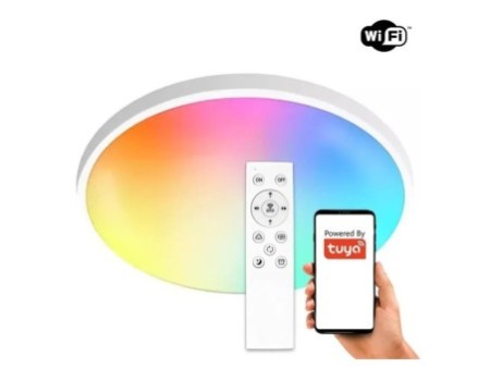 Smart SliM LED griestu lampa 24W RGB+CCT WiFi TUYA