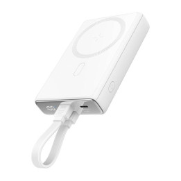 Joyroom magnetinis maitinimo blokas su stovu JR-PBM01, 20W, 10000mA (balta)