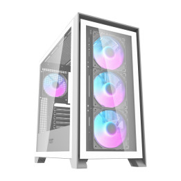 Стеклянный компьютерный корпус Darkflash DRX90 (белый)