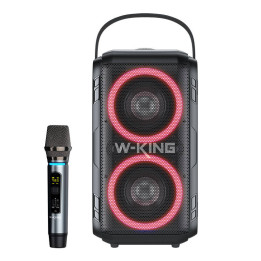 Bezvadu Bluetooth skaļrunis W-KING T9 60W (melns) + mikrofons