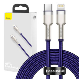 „Baseus Cafule“ serijos USB-C laidas skirtas „Lightning“, 20 W, 2 m (violetinė)