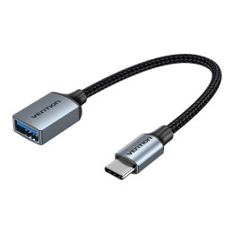 Кабель OTG USB 3.0 «папа-гнездо» Vention CCXHB 0,15 м (серый)