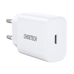 Tīkla lādētājs Choetech Q5004 EU USB-C, 20W (balts)