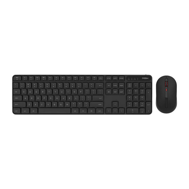 MIIIW bezvadu tastatūras un peles kombinētais komplekts (melns)