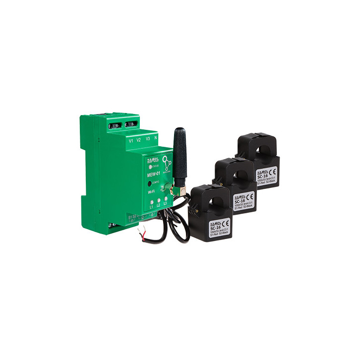 ELECTRIC ENERGY MONITOR MEW-01/ANT SUPLA THREE-PHASE ZAMEL