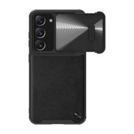 Nillkin CamShield nahast ümbris Samsung Galaxy S23 jaoks (must)