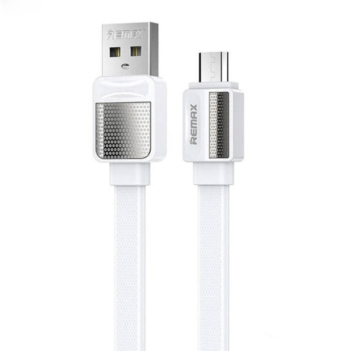 USB Micro Remax Platinum Pro kabelis, 1m (balts)