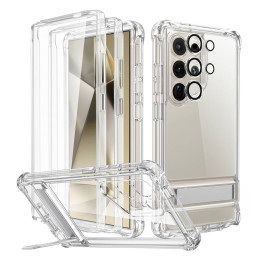 Dėklas Armor Kickstand Samsung S24 Ultra (skaidrus)
