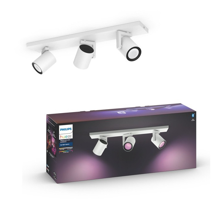 Потолочный светильник Philips Hue Argenta пластина/спираль белый 3x5,7 Вт