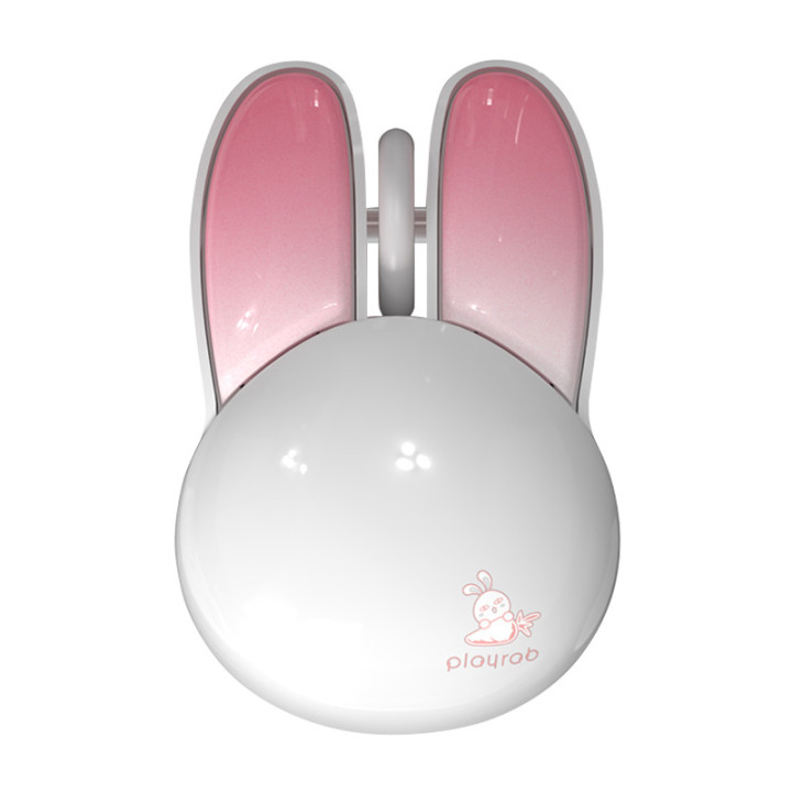 Беспроводная мышь MOFII + Bluetooth Rabbit M6DM глянцевая (бело-розовая)