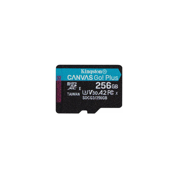 Muistikortti microSD 256GB Kingston Canvas Go Plus