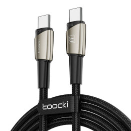 Laidas iš USB-C į USB-C Toocki TXCTT14- LG01-W2, 2 m, 140 W (perlinis nikelis)