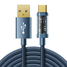 Kabelis prie USB-A / „Superpass“ / „Type-C“ / 3A / 1,2 m „Joyroom S-UC027A12“ (mėlynas)