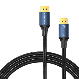 DisplayPort 1.4 Cable Vention HCELF 1m, 8K 60Hz / 4K 120Hz (mėlyna)