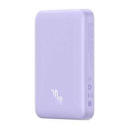 Powerbank Baseus Magnetic Mini 10000mAh, USB-C 20W MagSafe (lilla)