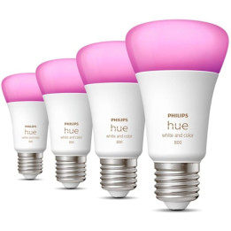 Philips Hue E27 6,5W RGBW BT 4 pak