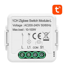 Išmanusis jungiklio modulis ZigBee Avatto N-LZWSM01-1 Nėra neutralaus TUYA