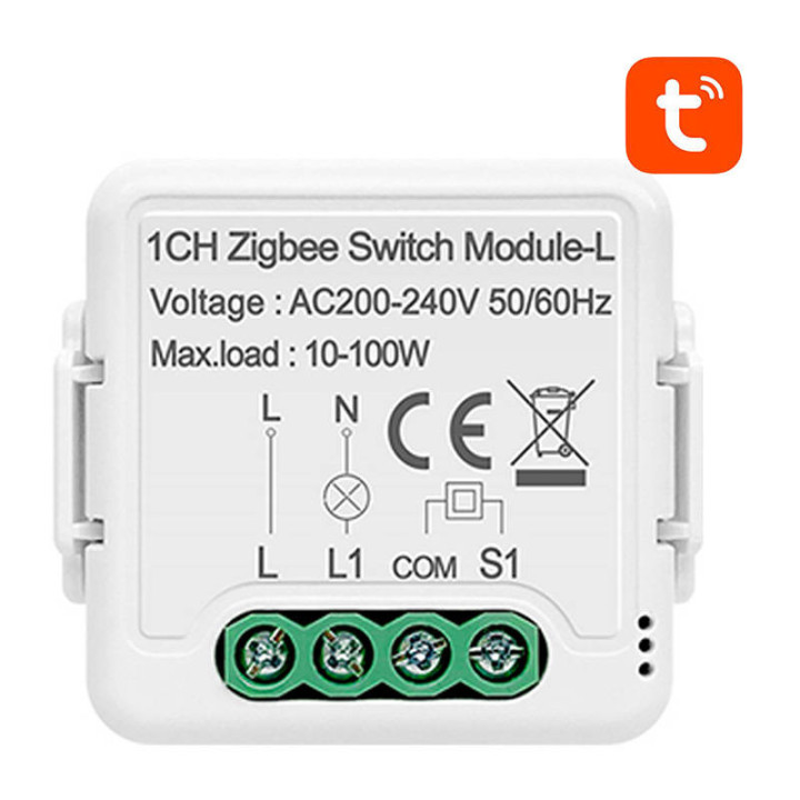 Модуль интеллектуального переключателя ZigBee Avatto N-LZWSM01-1 без нейтрали TUYA
