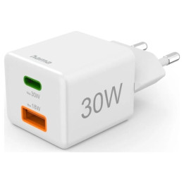 Hama mini 30W PD/QC белый