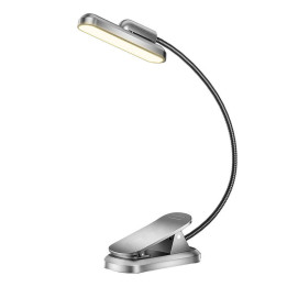 Bezvadu lampa Rotējama Glocusent GLCSNTA2401 Book Light, USB-C 1000mAh pelēka