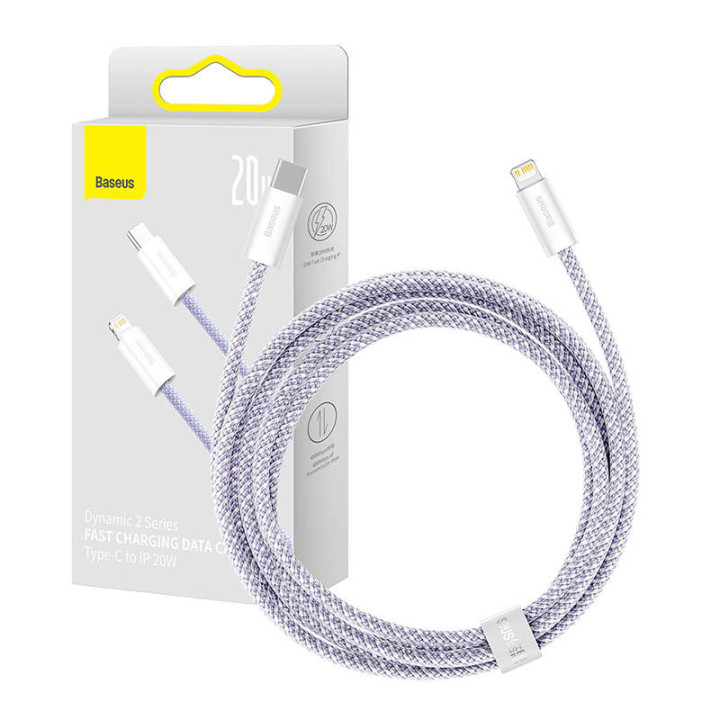 USB-C līdz Lightning kabelis Baseus Dynamic 2 Series 20W 2m (violeta)