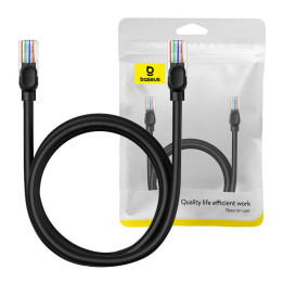 Baseus Ethernet CAT5, 1,5 m tīkla kabelis (melns)